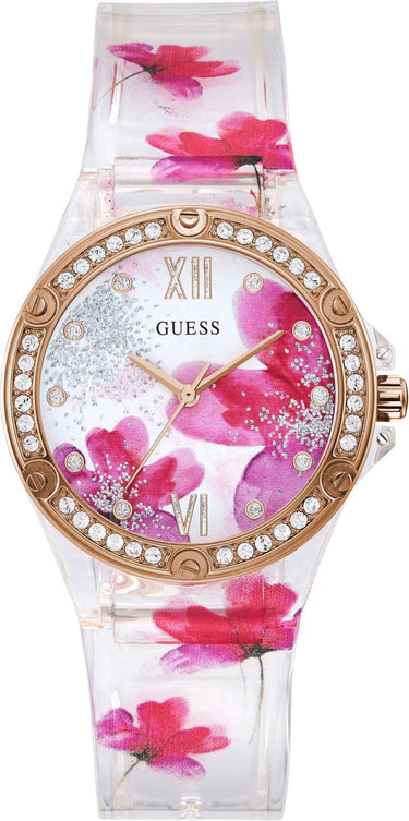 Guess Damen Armbanduhr CLEAR BLOOM GW0239L1